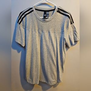 Mens Adidas T-Shirt gray/black size medium